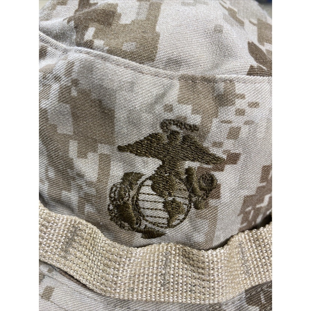 U.S. Marine Corps Boonie Hat Desert Digital Camo MARPAT Size Medium Sekri Inc. - Picture 2 of 8